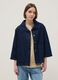 Regular-Fit-Jacke aus blauem Denim mit Kragen_2