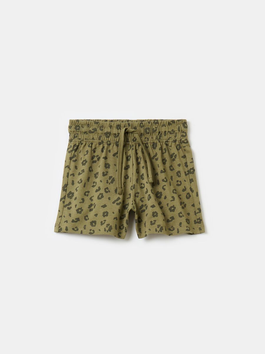 Shorts con estampado animal print_0