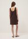 Brown regular-fit dress in a viscose, cotton and linen blend_2