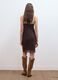 Brown fitted stretch dress with sequins_3