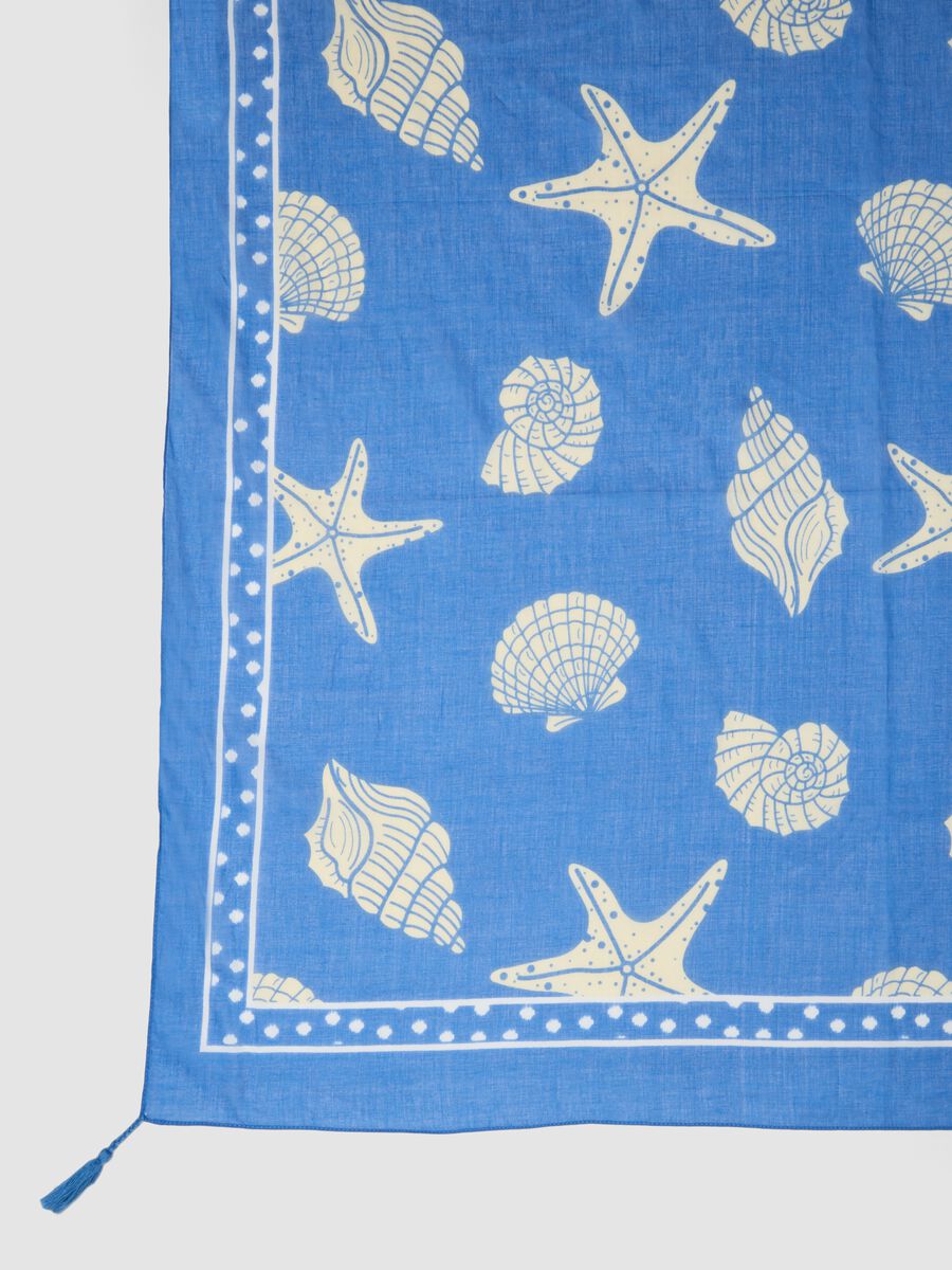 Blue pure cotton pareo_2