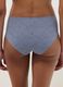 Blue regular fit briefs with lace back_2