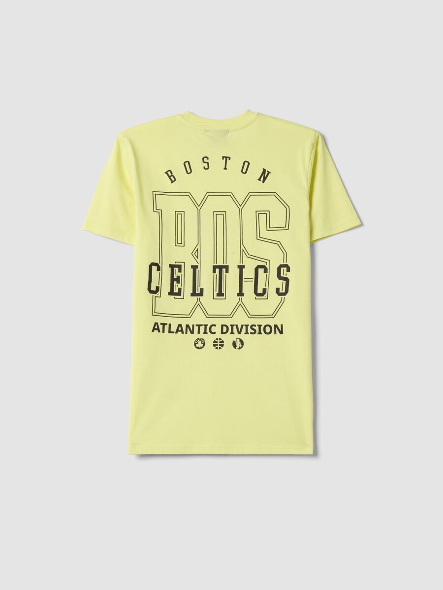 Boys' yellow pure cotton T-shirt relaxed fit Celtics_1
