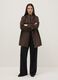 Brown rain jacket regular fit with hood_1