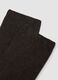 Brown stretch viscose blend knee-high socks_1