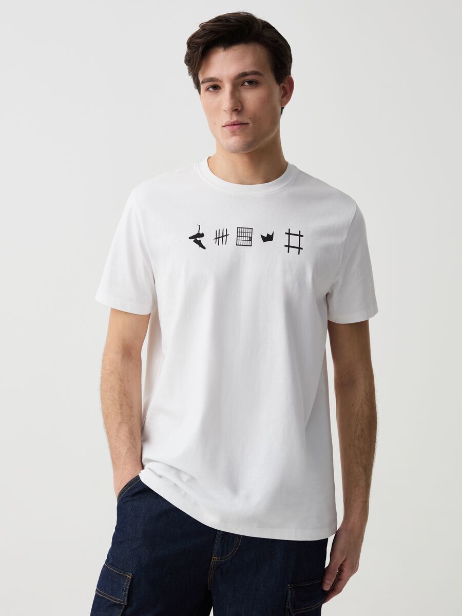 Camiseta con estampado MARE FUORI_0