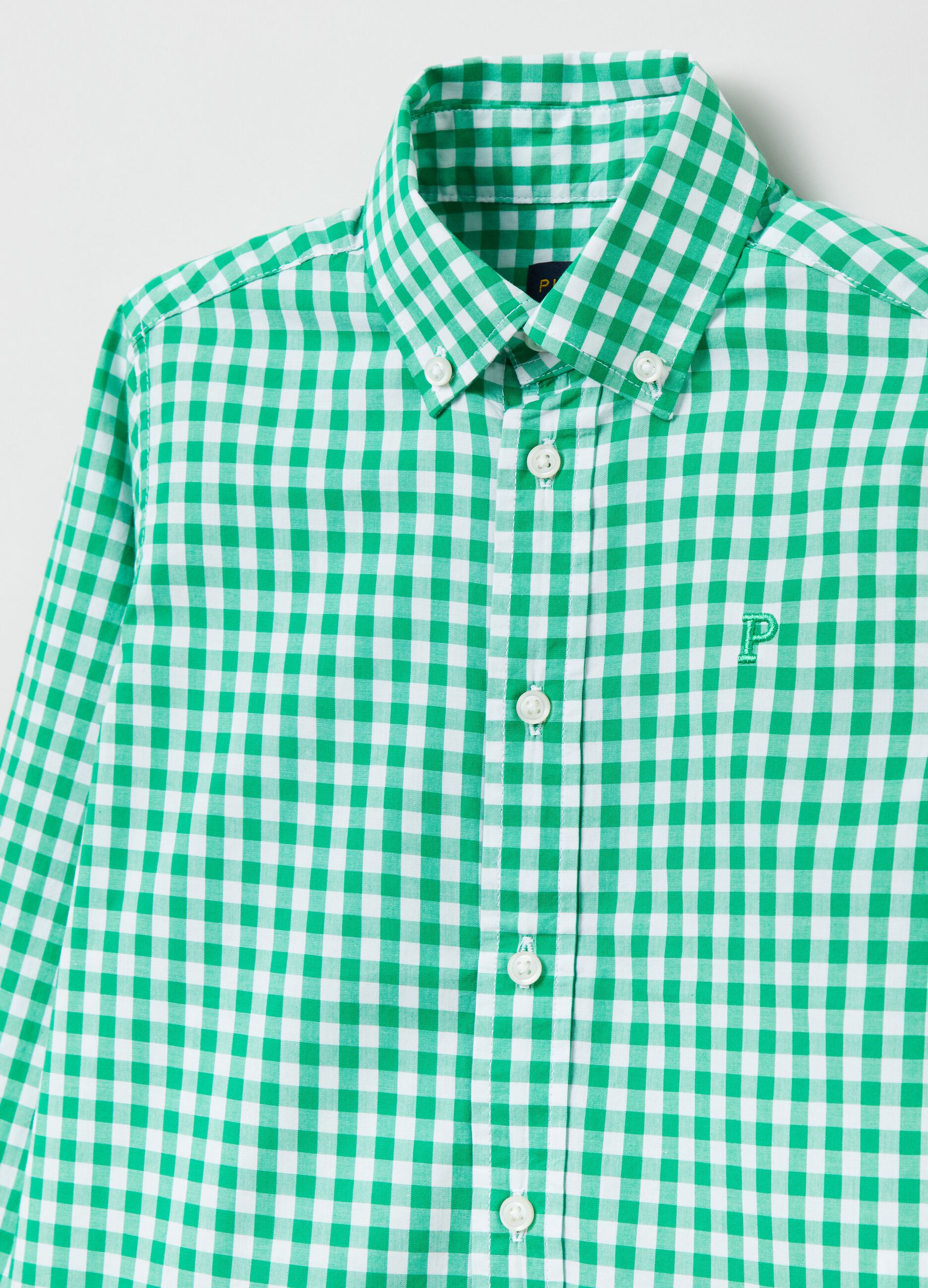 Gingham-patterned shirt_2