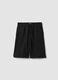 Boys' black 100% cotton comfort-fit shorts_3
