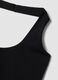 Black stretch cotton top_1