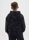 Black TieDye pure cotton hoodie for boys, over fit_1