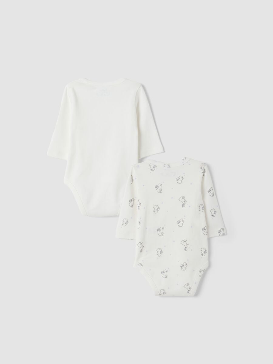 2-pack of milk white and light blue organic cotton crew-neck bodysuits_1