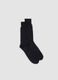 Blue short socks in pure cotton_0