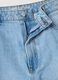 Light blue wide-leg jeans in pure cotton_2