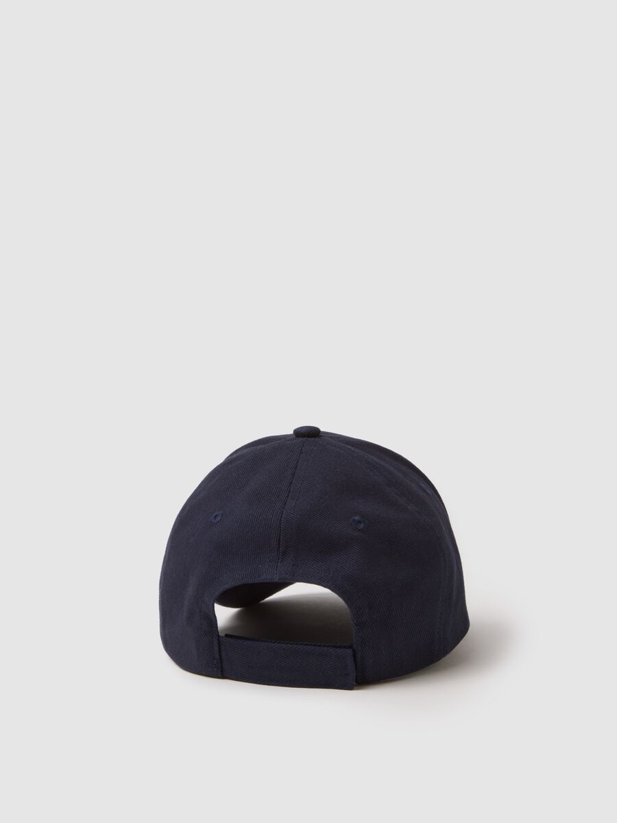 Children's blue pure cotton baseball cap with embroidered P_2