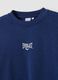 Blue cotton-blend crew-neck sweatshirt with logo_5