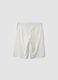Boys' pure cotton white shorts, regular fit, with prints_4