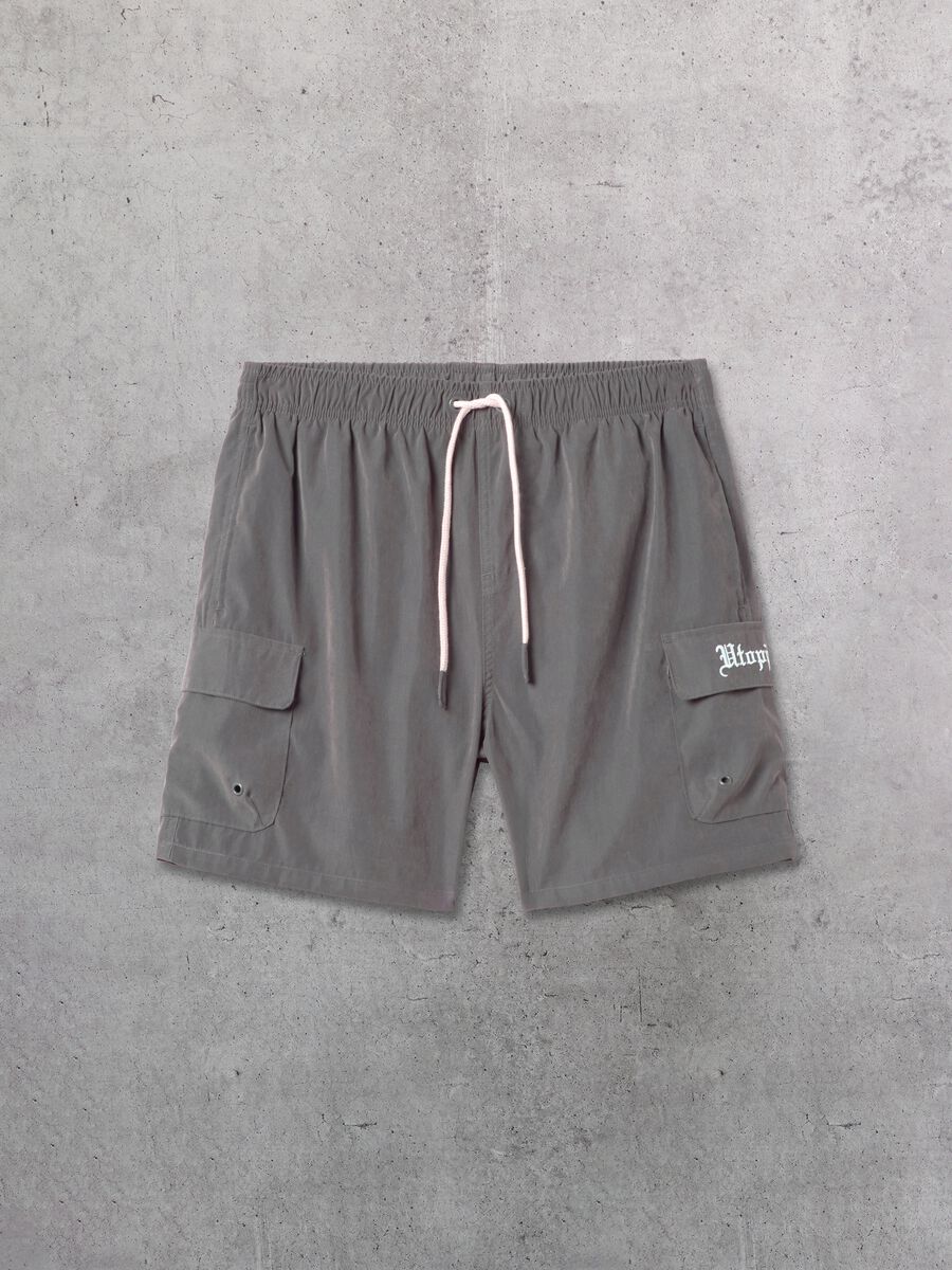 Cargo Swim Shorts Vintage Grey_5