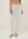 Lange Hose aus reiner Viskose in Weiss_1