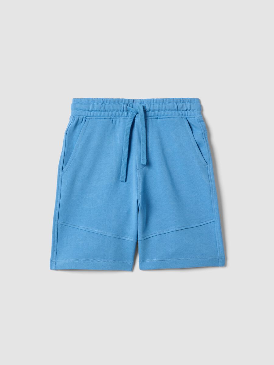 Blue pure cotton boys&rsquo; shorts, regular fit_0