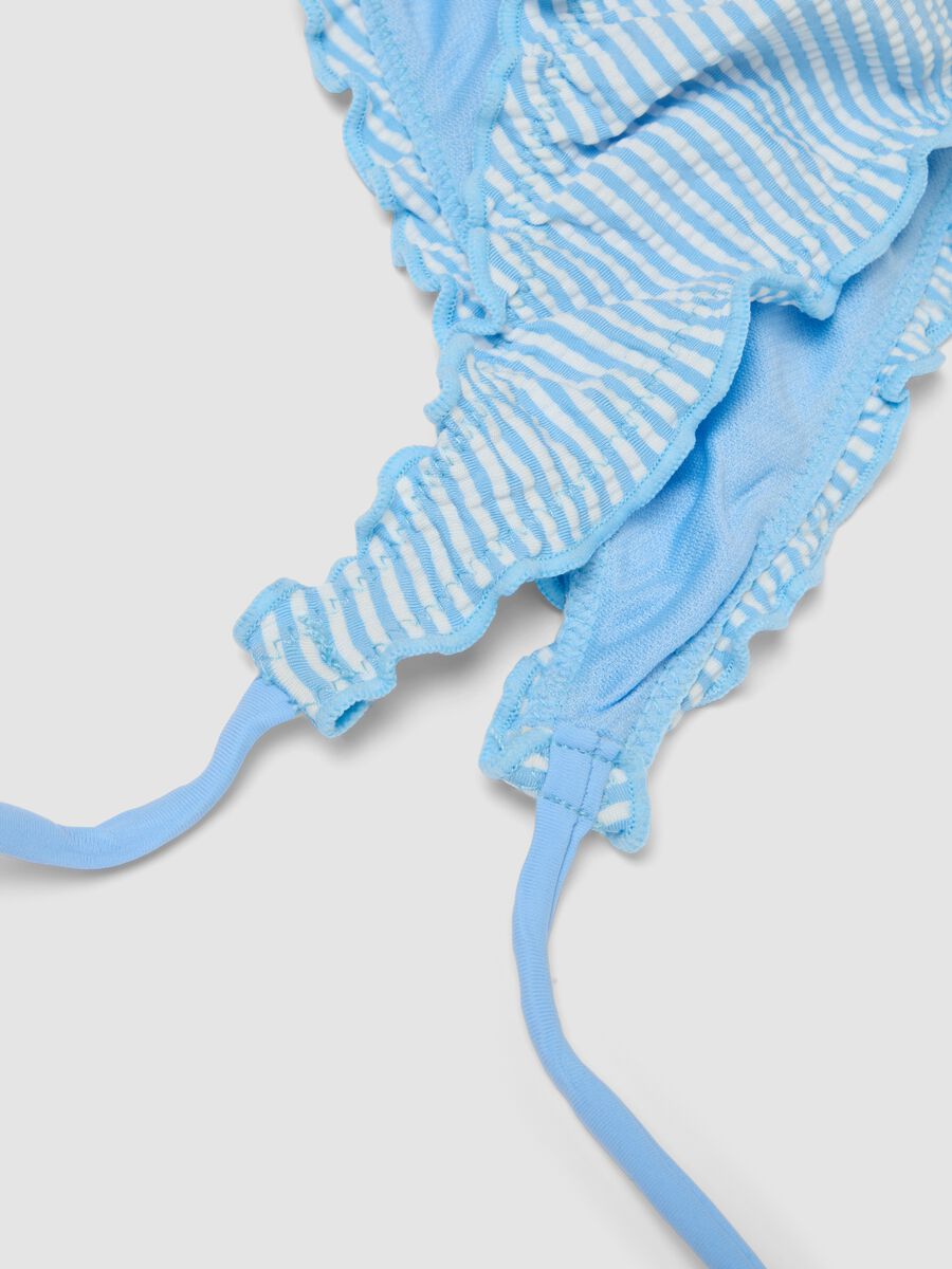 Blue triangle bikini in stretch fabric_3