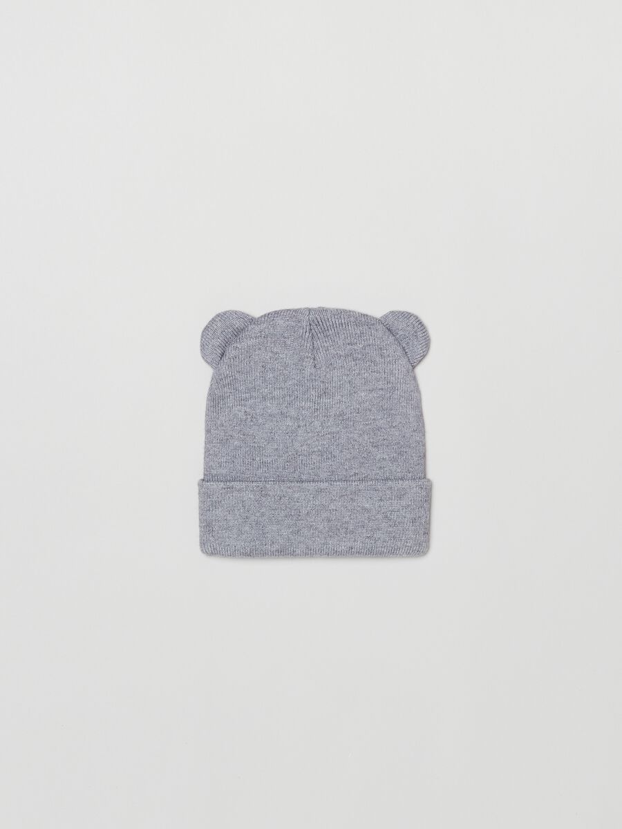 Knit hat with ears_1