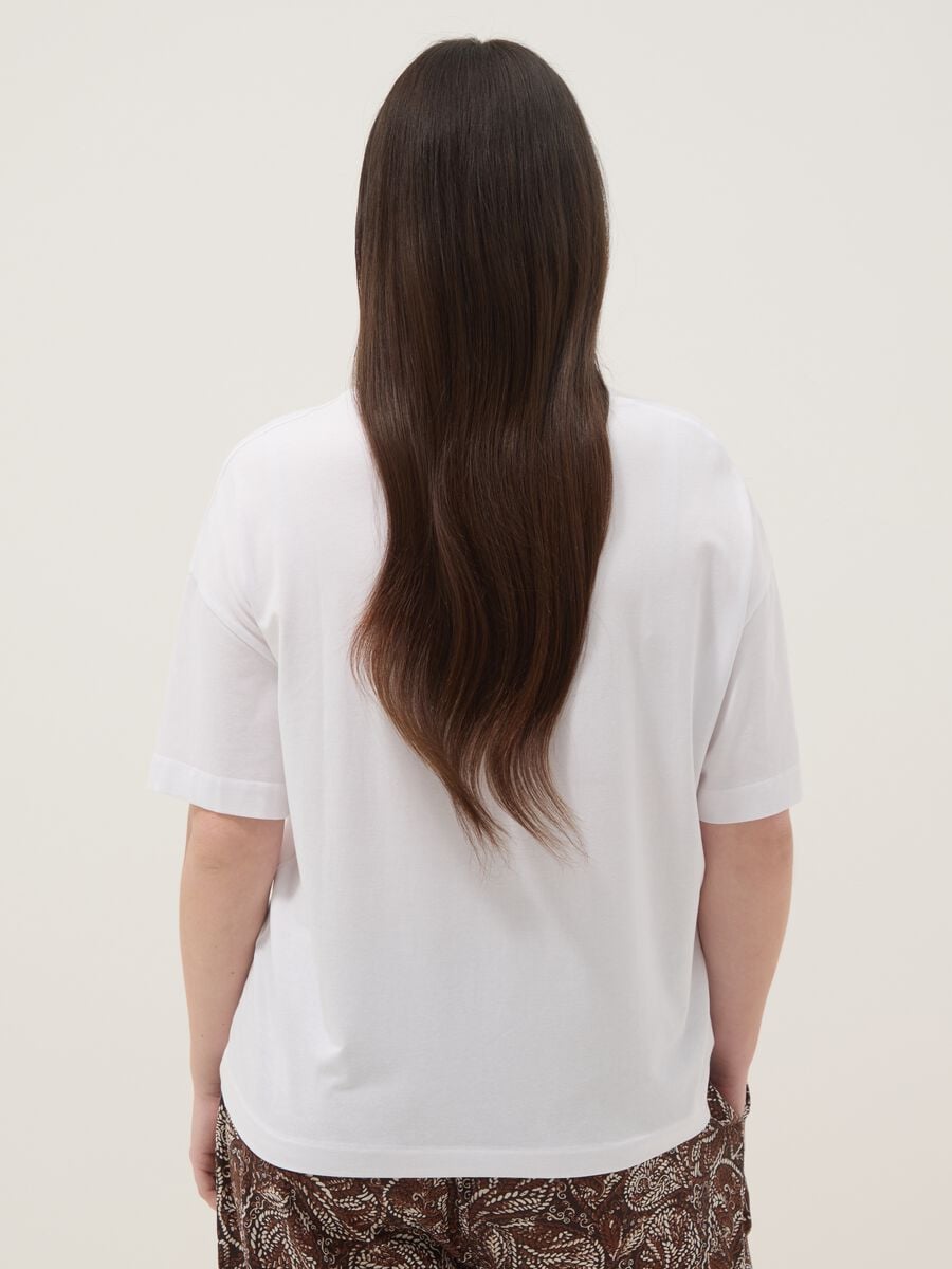 White cotton and stretch modal regular-fit T-shirt_3