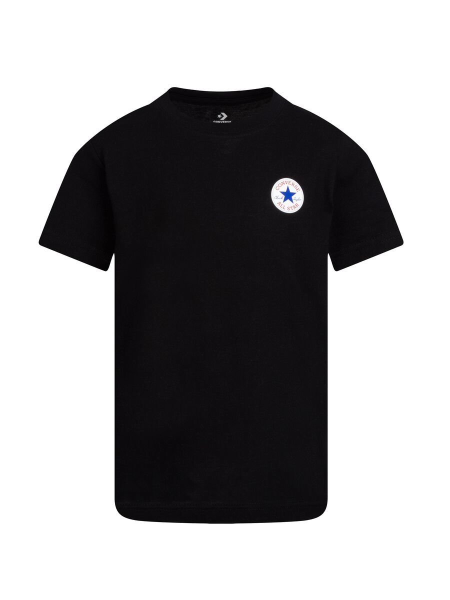 Cotton T-shirt with Chuck Taylor logo print_0