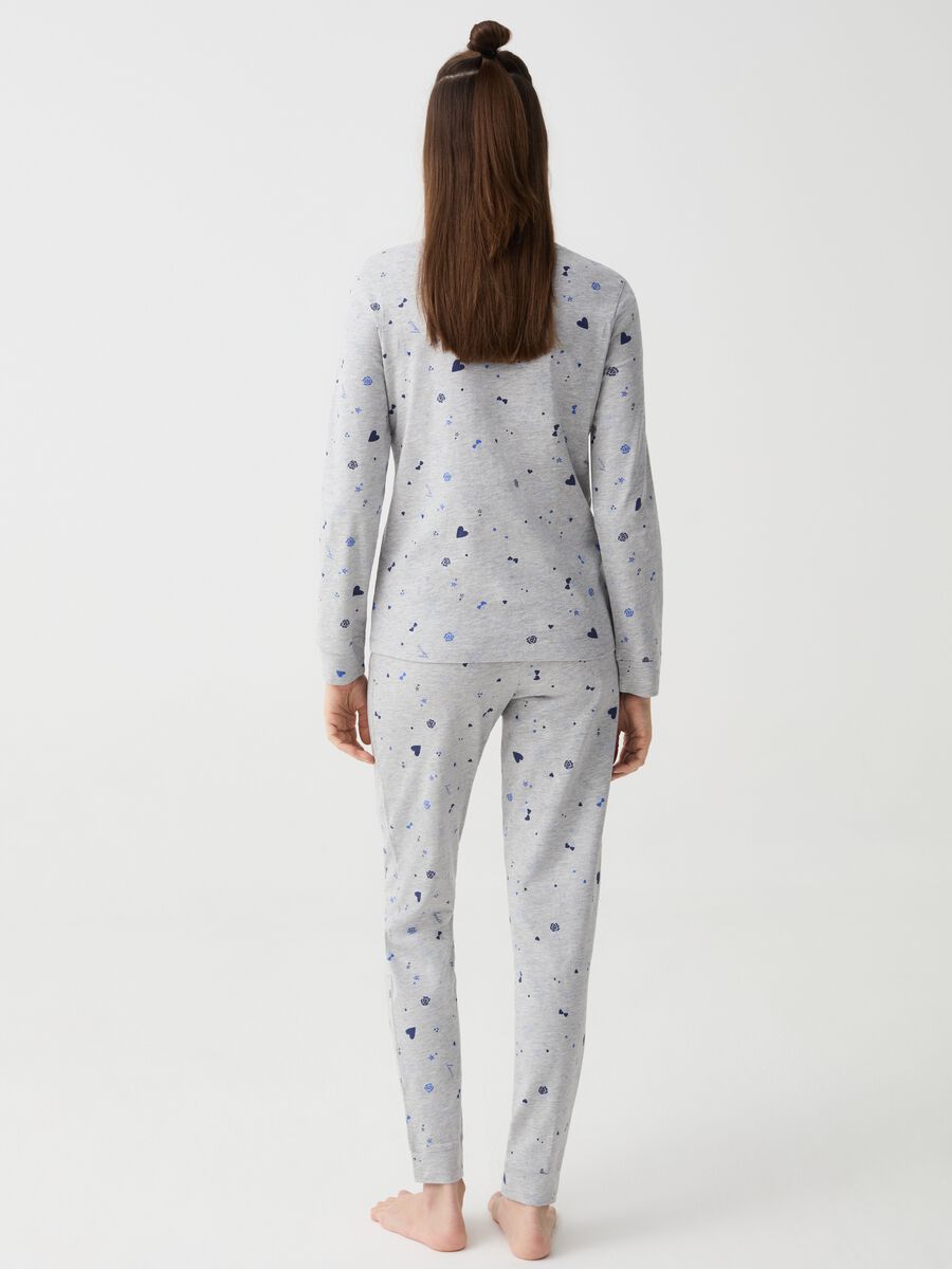 Long pyjamas with all-over love print_2