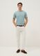 Short sleeve pure cotton azure regular fit T-shirt_0