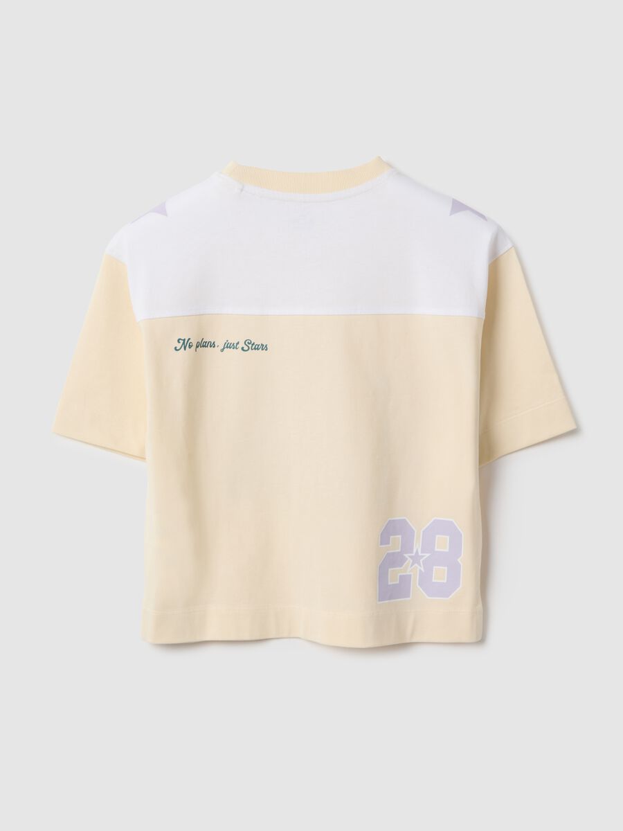 Oversized multicolour pure cotton girl&rsquo;s t-shirt with prints_4