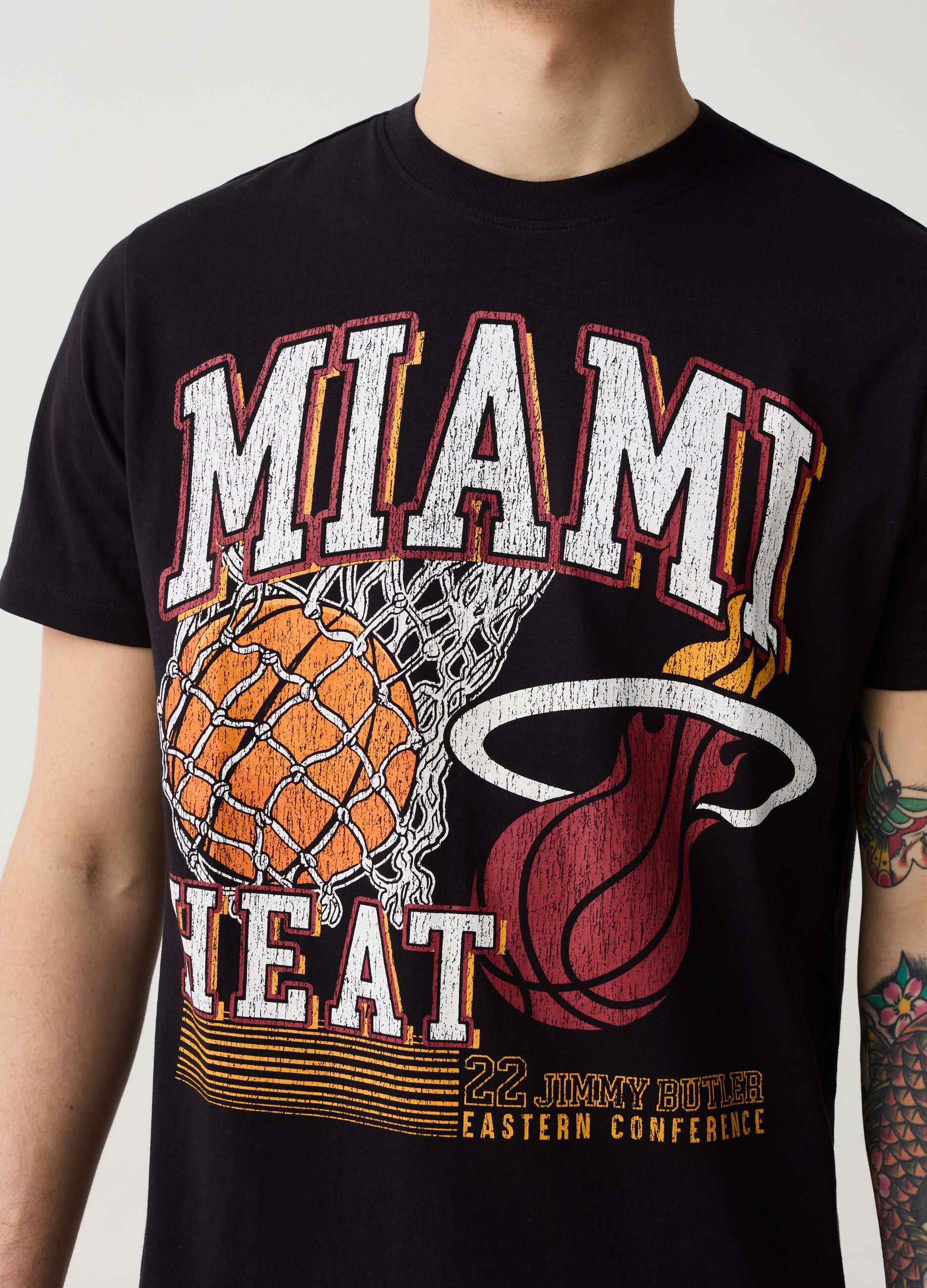 Camiseta con estampado NBA Miami Heats