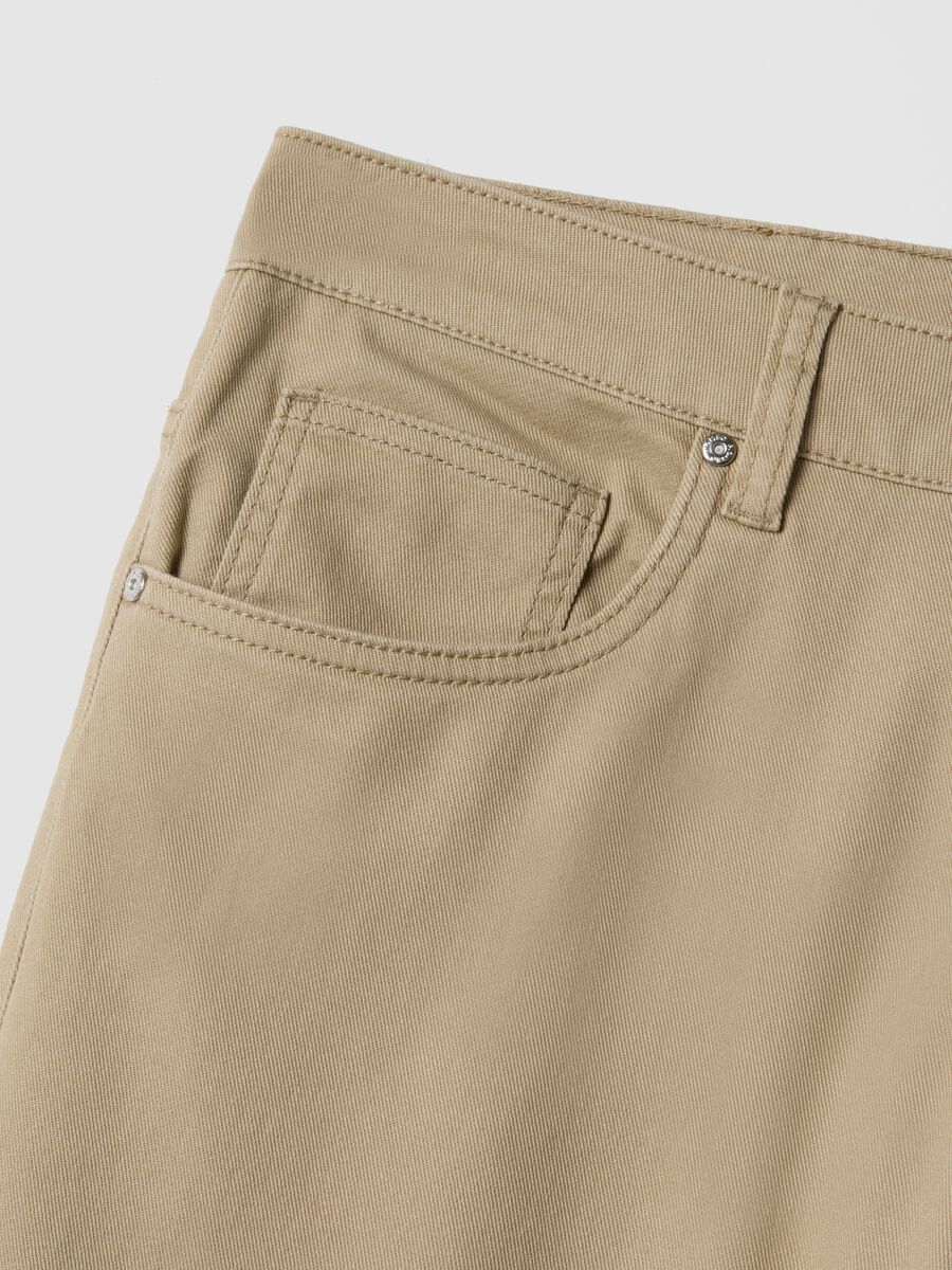 Black Regular Fit Stretch Twill Trousers_1