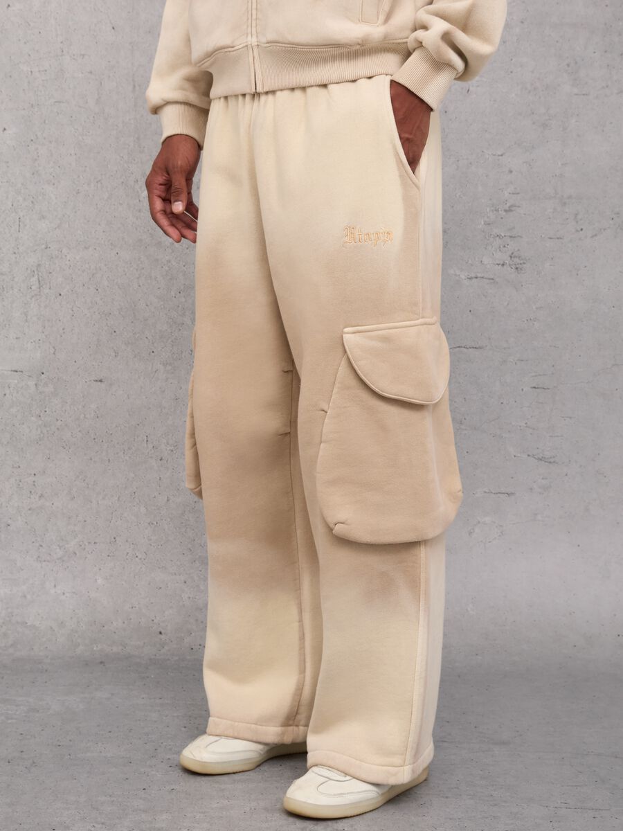 Sunfaded Cargo Sweatpants Vintage Sand_3
