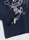 Blue organic cotton T-shirt with collegiate print for baby boy_3