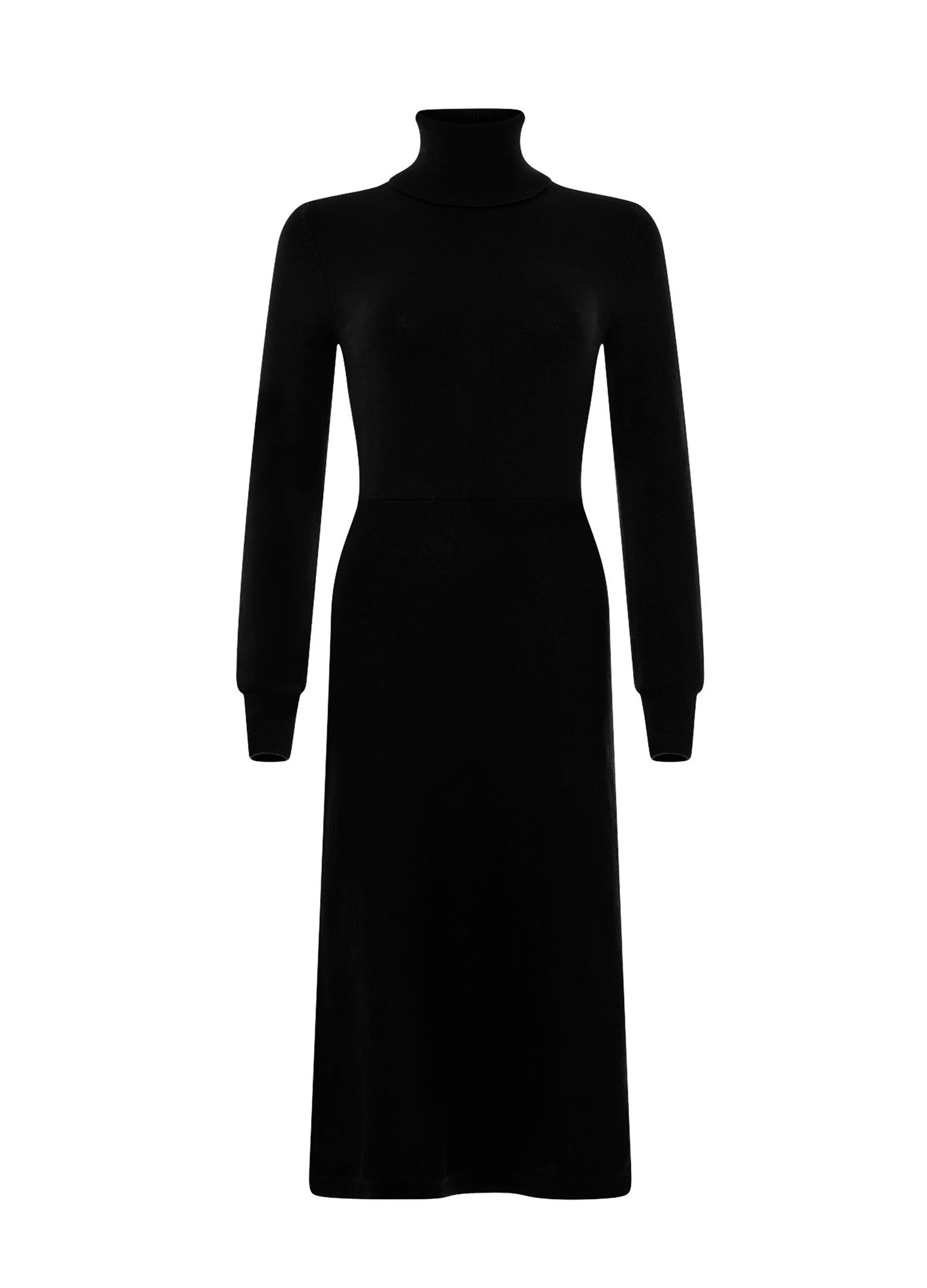 French Connection midi dress with mock neck
