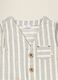 Beige pure cotton striped waistcoat_2