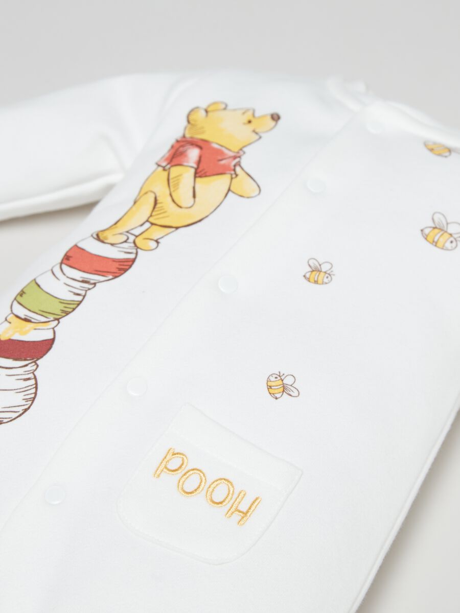 Cotton onesie with Winnie The Pooh print_2
