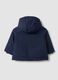 Giacca blu imbottita con cappuccio e zip per bimbo_1