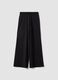 Pantaloni jogger neri baggy fit in puro cotone_2