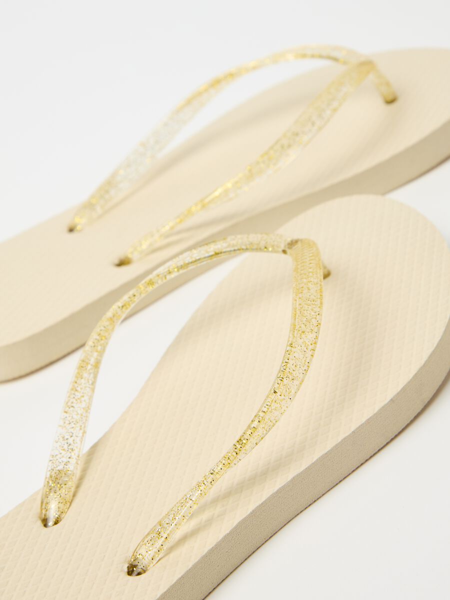Thong sandals with glitter bands_2