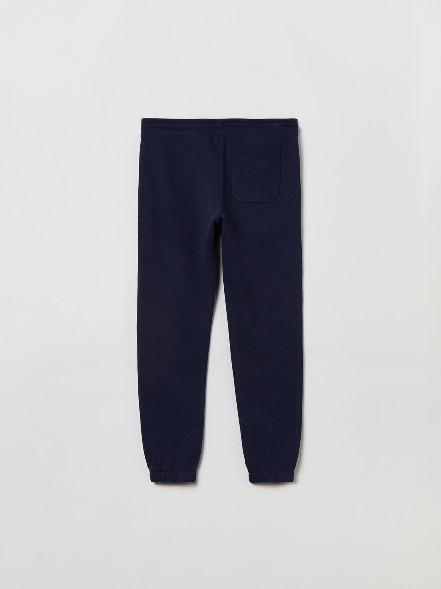 Fleece joggers with Athletic college print_1