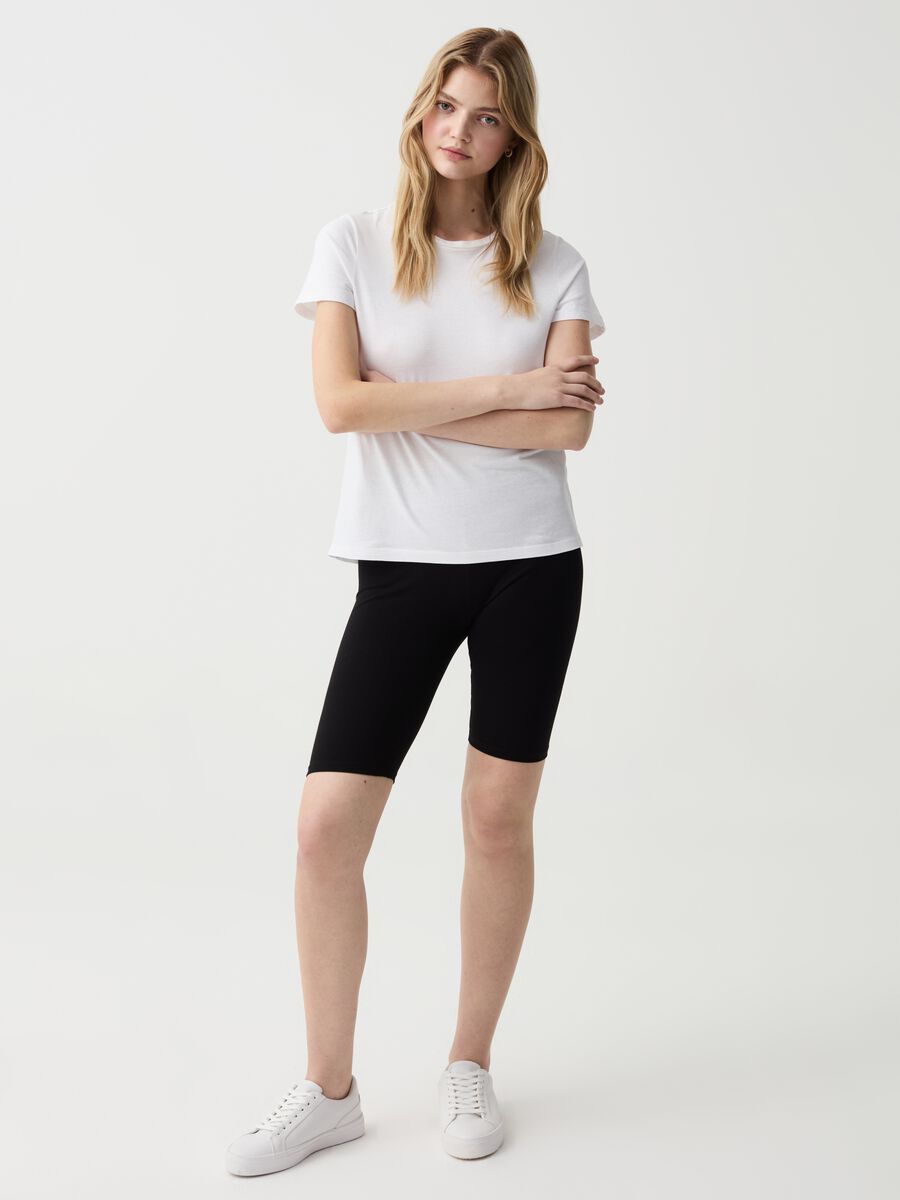 Essential cycle leggings in stretch cotton_0