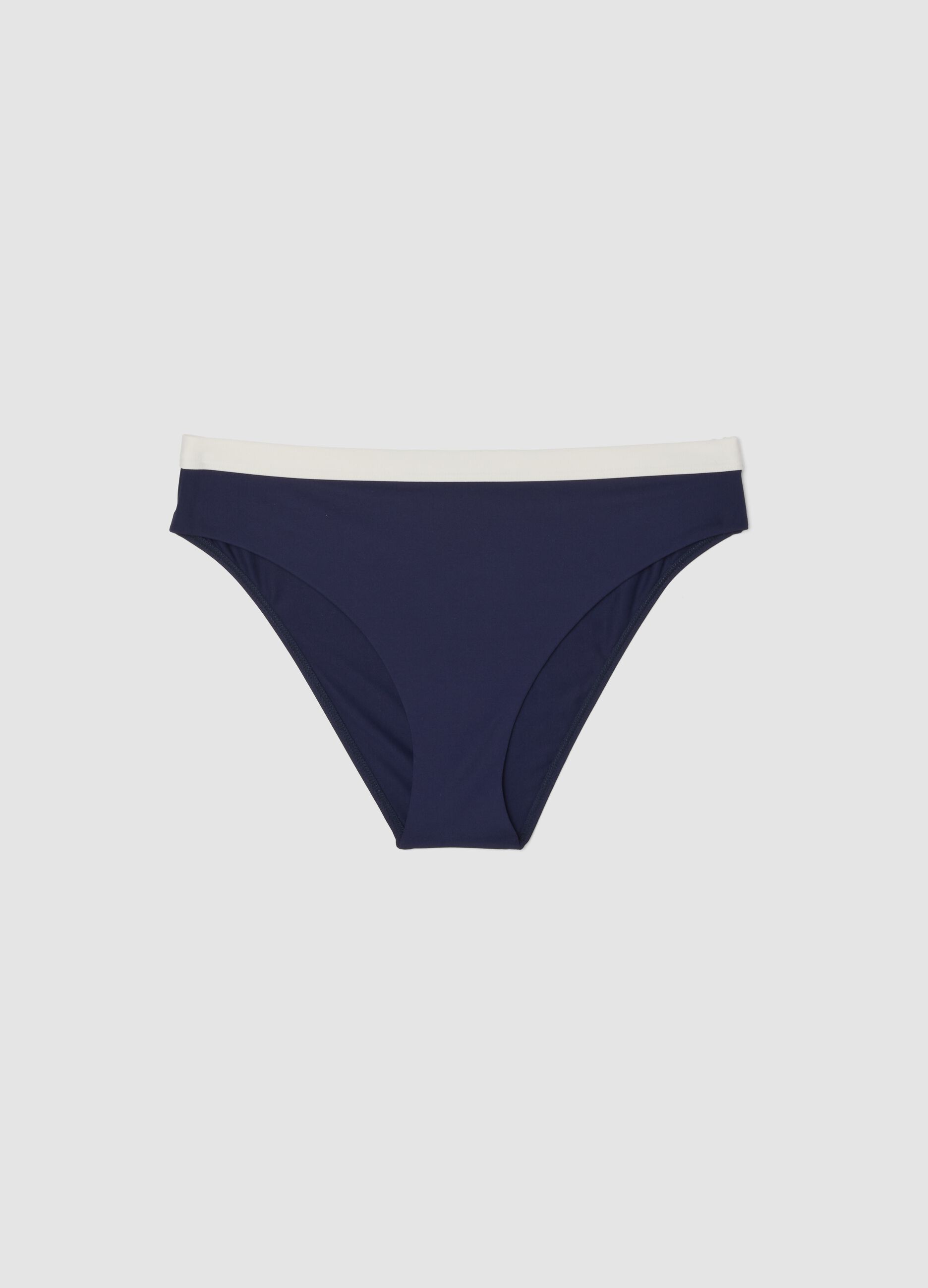 Blaue Bikinihose aus elastischem Material