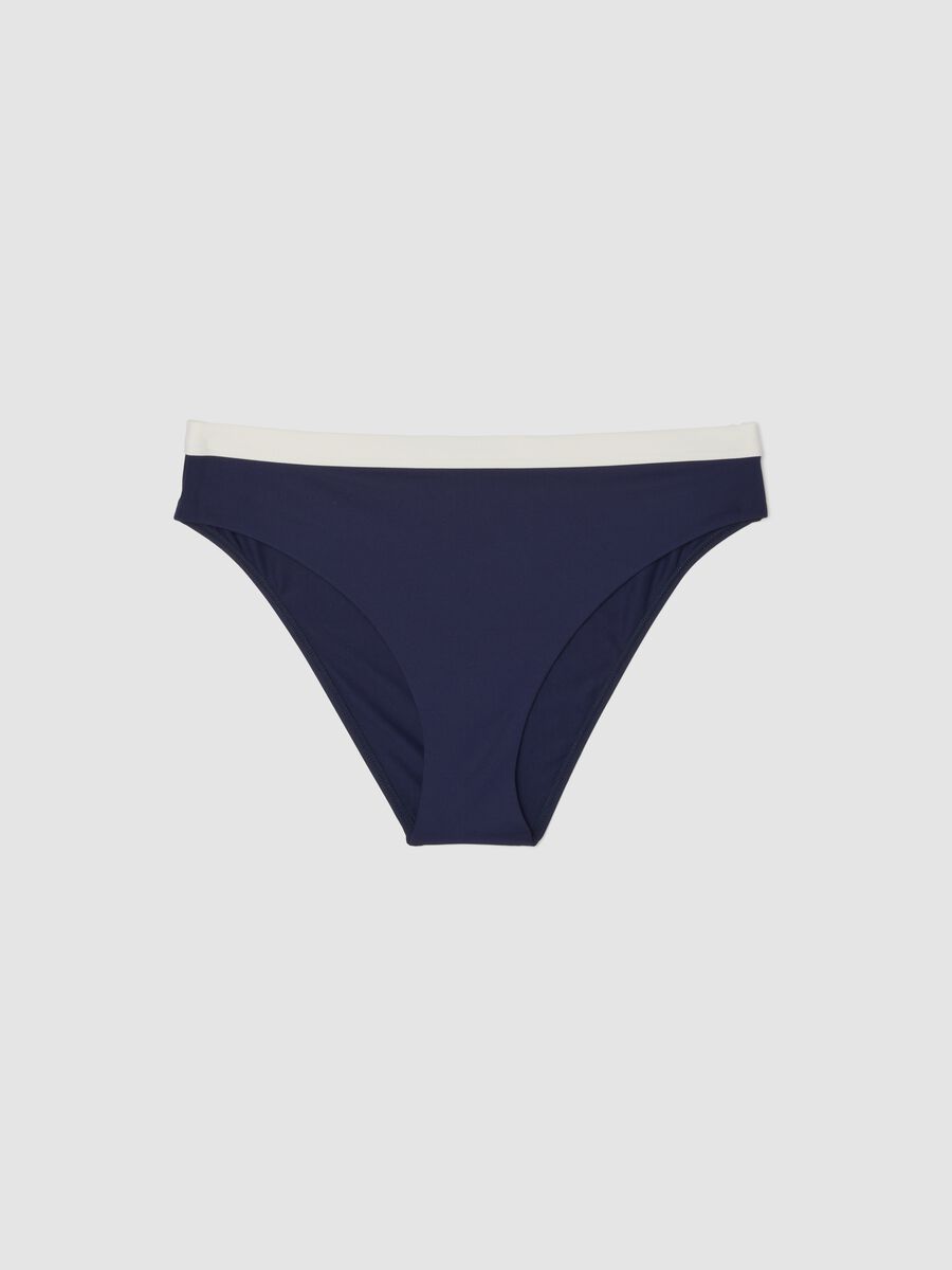 Blue bikini bottoms in stretch fabric_4