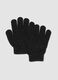 Schwarze Stretch-Handschuhe mit Glanzf&auml;den_0