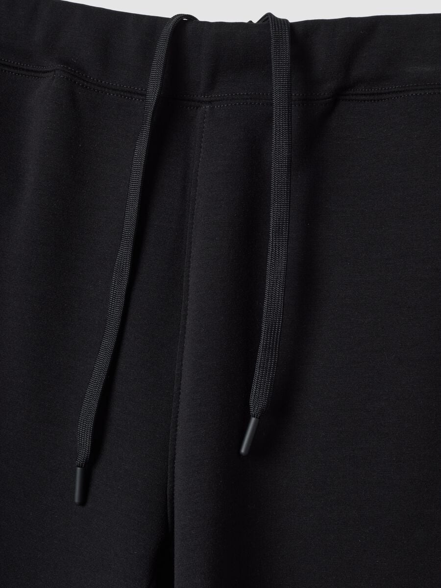 Breathable black 2-way stretch shorts_5