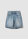 Boys&rsquo; blue denim shorts in pure cotton, regular fit_0