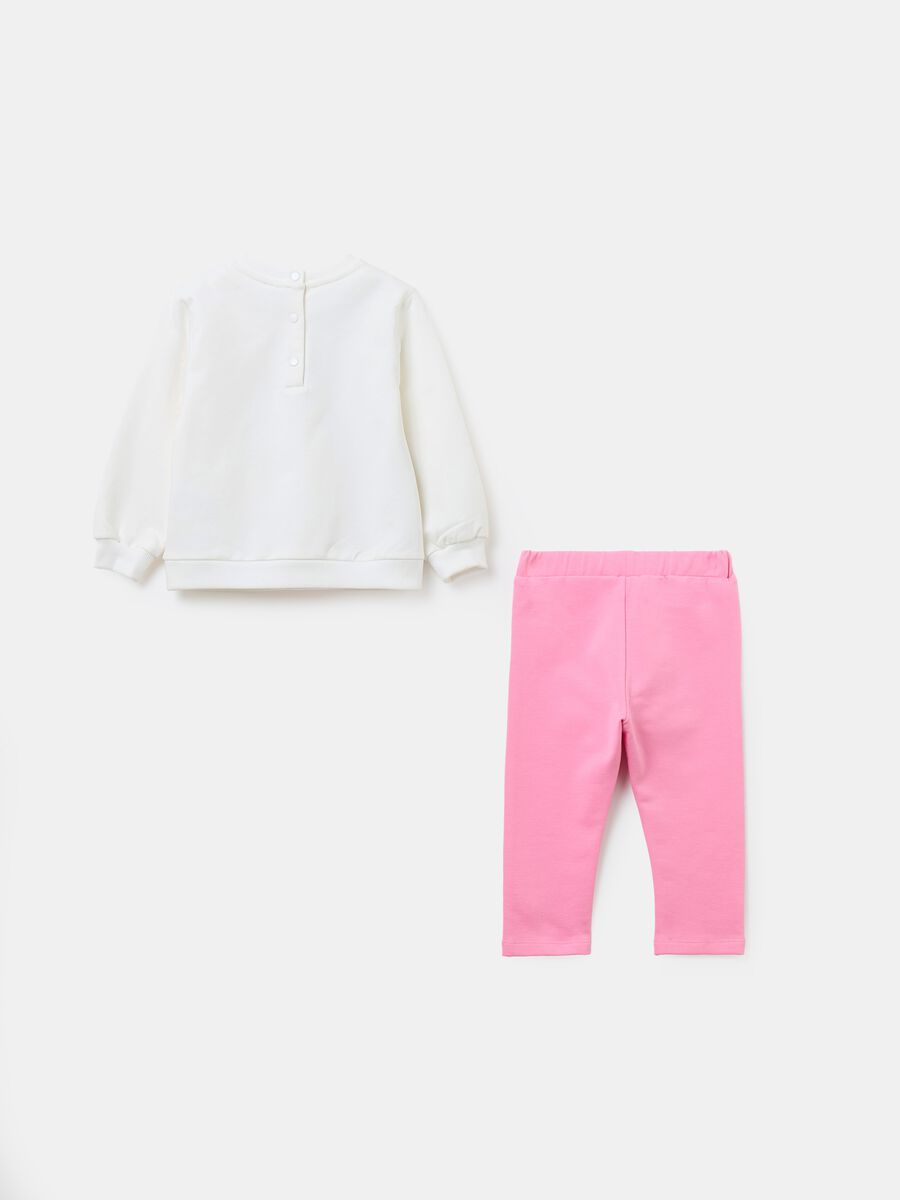 French terry jogging set with Minnie Mouse print_1
