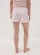 Pink striped organic cotton pyjama shorts_2