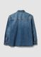 Blue pure cotton denim shirt, regular fit_6